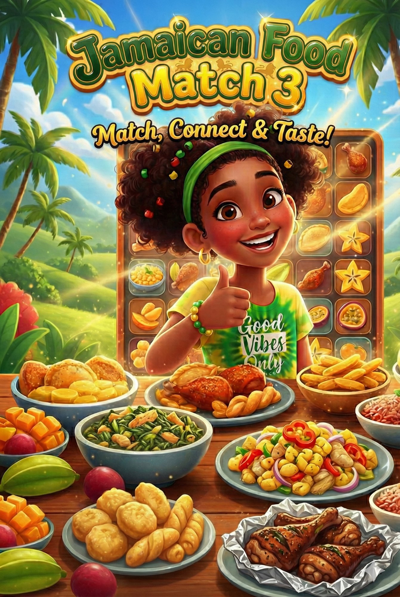 Jamaican Food Match 3 project visual